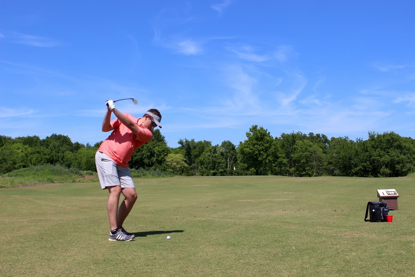 So many ways to play at Long Cove like this man golfing on the golf course