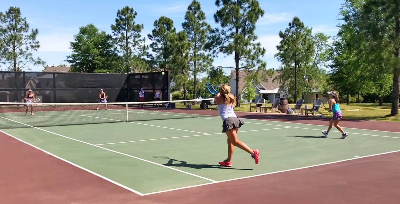 So many ways to play at Long Cove like these women playing tennis