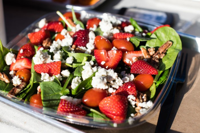 strawberry pecan salad for spotlight on regatta grill