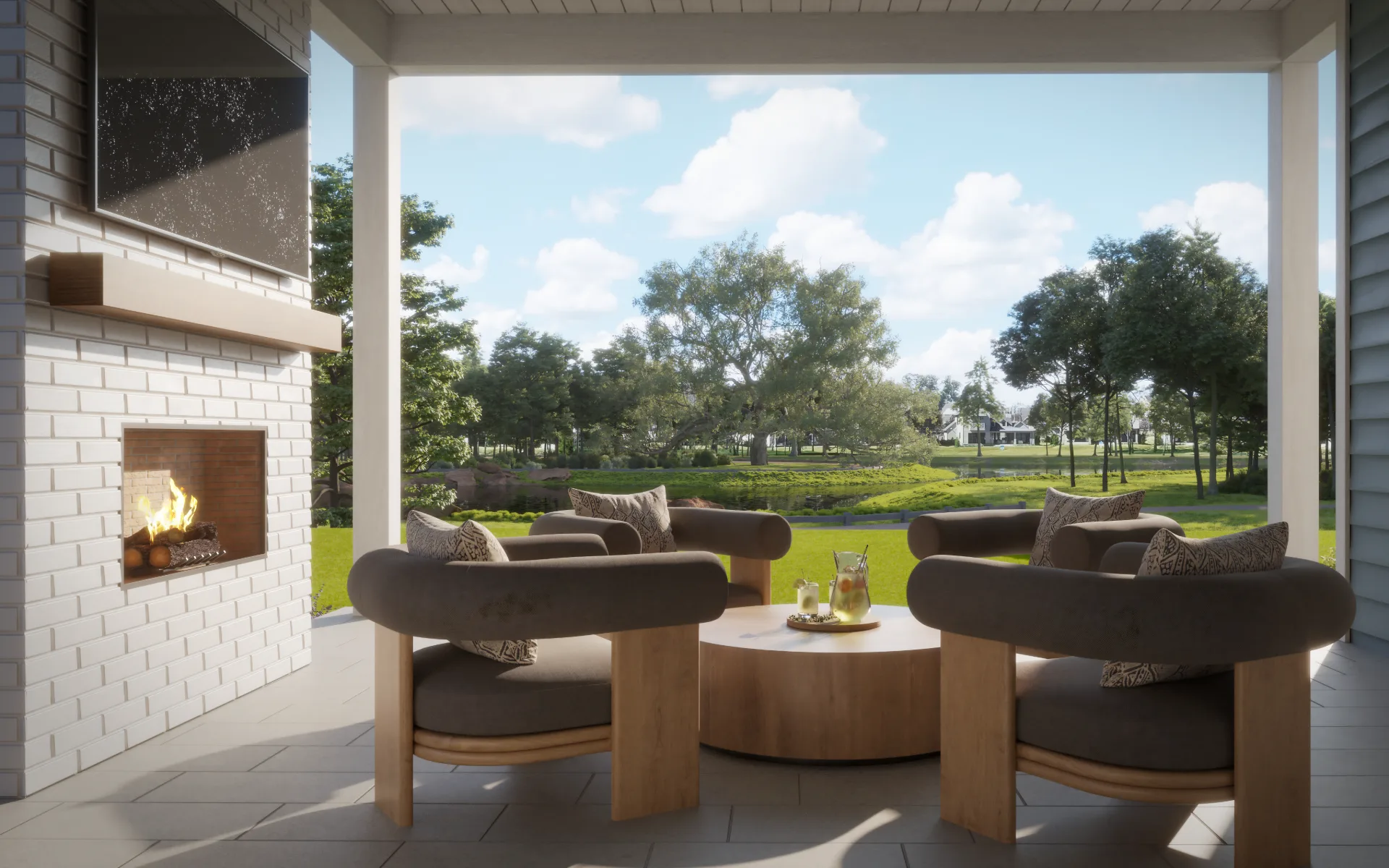 Pond series clover veranda day