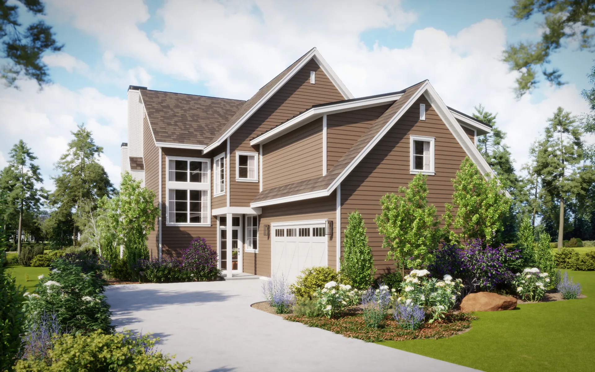 Pond series lavender front day